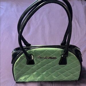 Lux de Ville Green Quilted Handbag